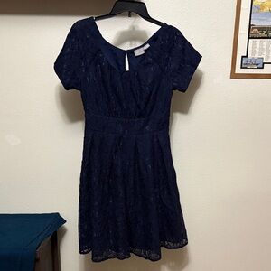 EShakti Navy Blue Lace Women’s Sz 10 Fit and Flare NWOT Dress